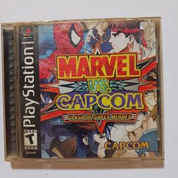 PLAY STATION MARVEL VS CAPCOM GAME