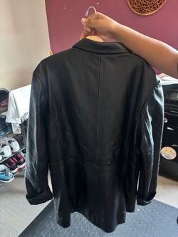 Mint leather jacket