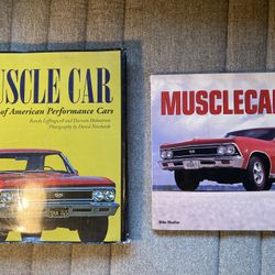 Two muscle car hard cover books