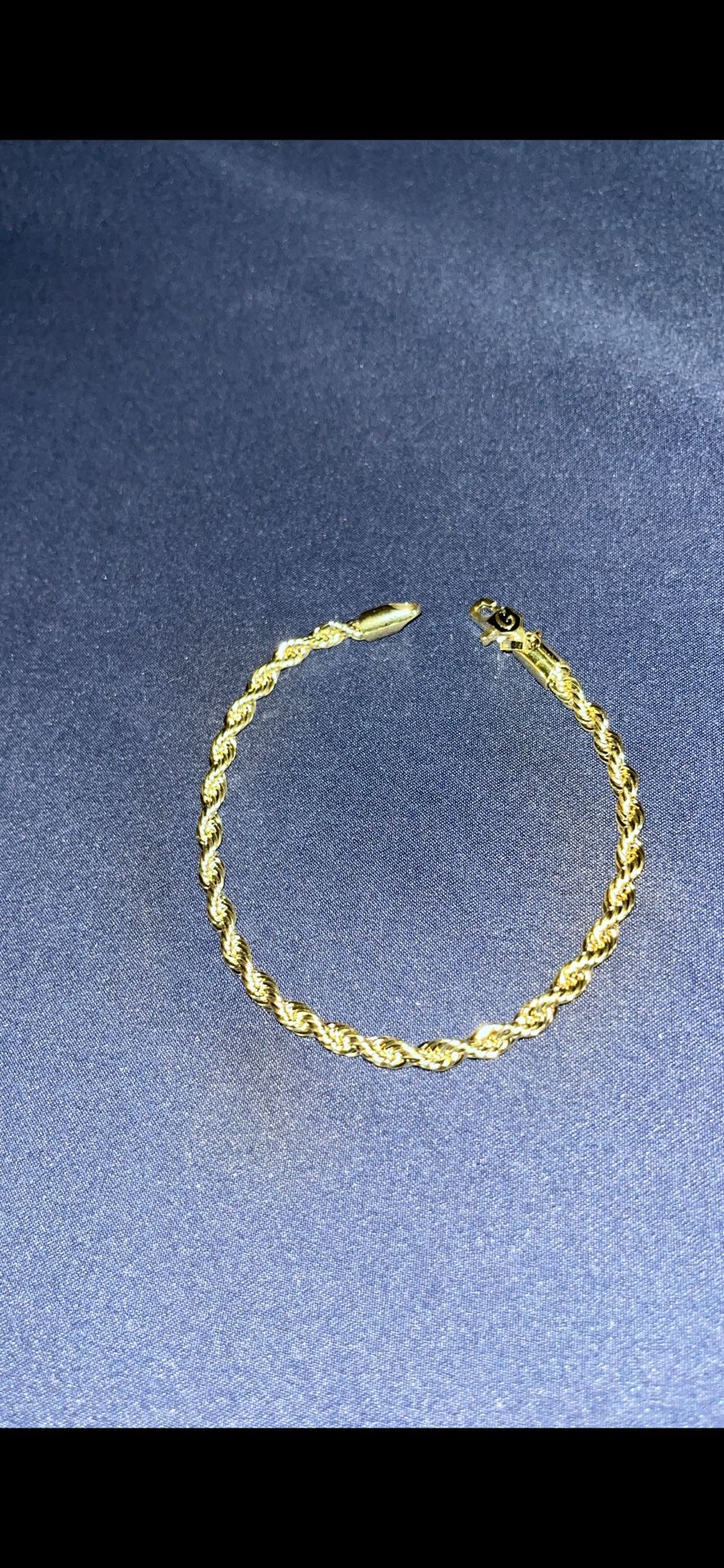 $80 Rope Bracelet 18k Gold Plated