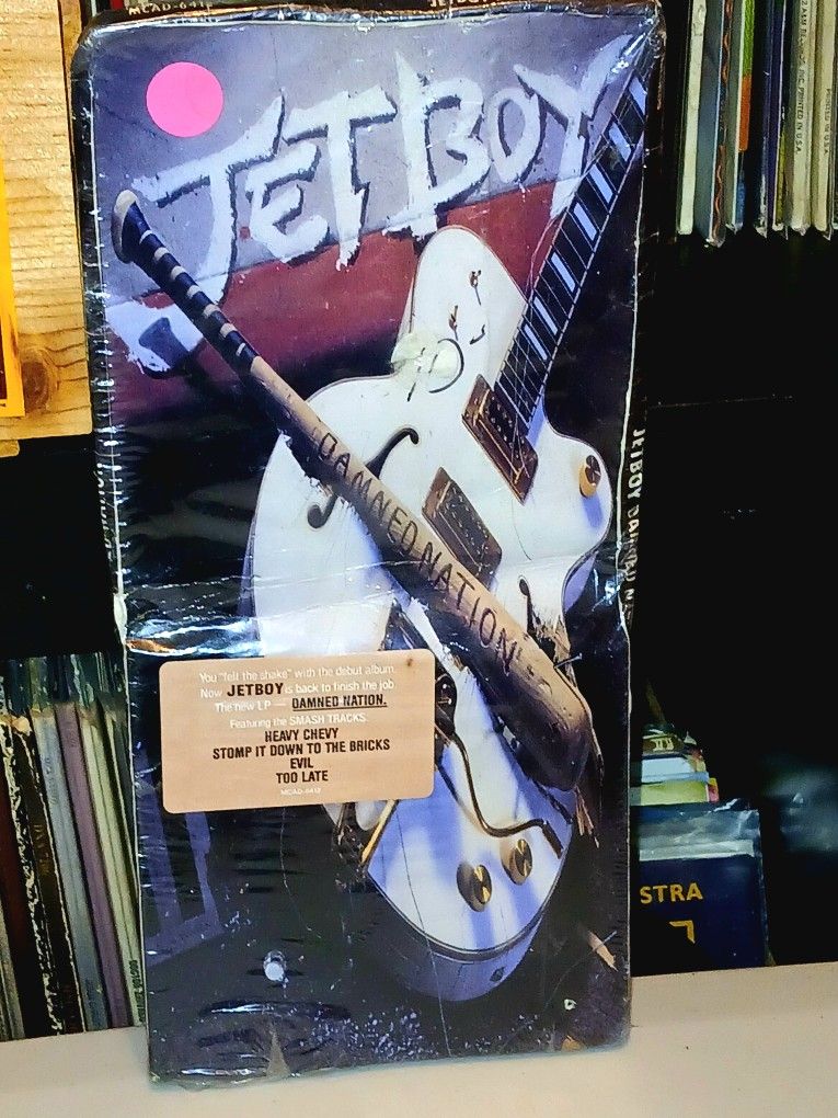 Factory Sealed CD Long Box JETBOY DAMNED NATION (1990) 80's Glam Metal Collectible