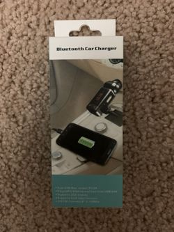 Wireless bluetooth car kit handsfree talk mp3 player dual car charger