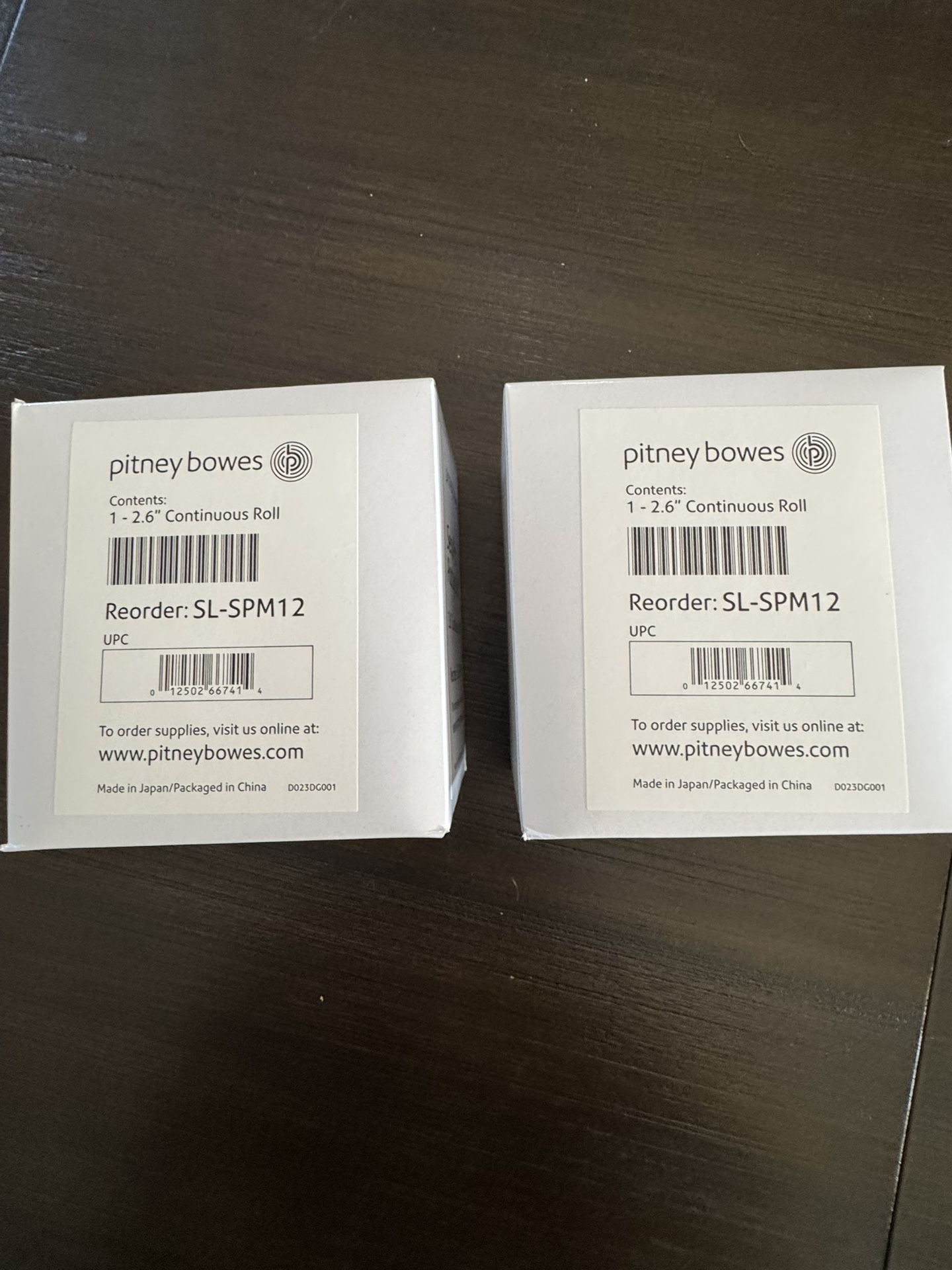 2 Postage Stamp rolls for Pitney Bowes Printer