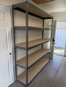 Boltless Shelving 72 in W x 18 in D Warehouse 5 Tier Shelves Garage Storage Racks Similar To Uline Delivery Available