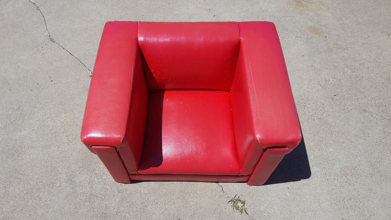 Leather kids chair