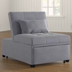 Hulse 31" Wide Polyester Convertible Chair