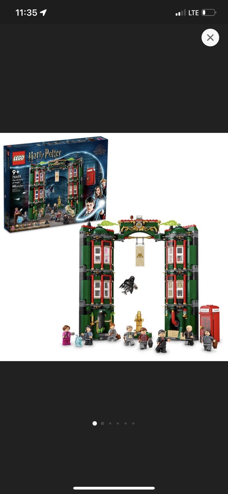 LEGO Harry Potter The Ministry Of Magic Modular Set 76403