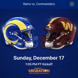 Rams Vs Washington This Sunday!!