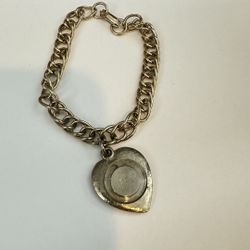 Vintage Silver Locket Bracelet