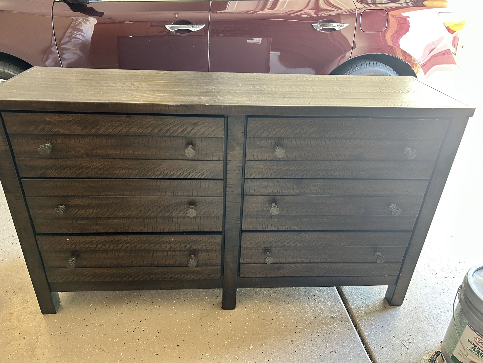 Solid wood dresser