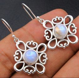 (Shipped Only) Moonstone Handmade Earrings