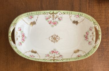 Antique Nippon Dish/Bowl. Floral Motif. Raised Gold Gilt.  