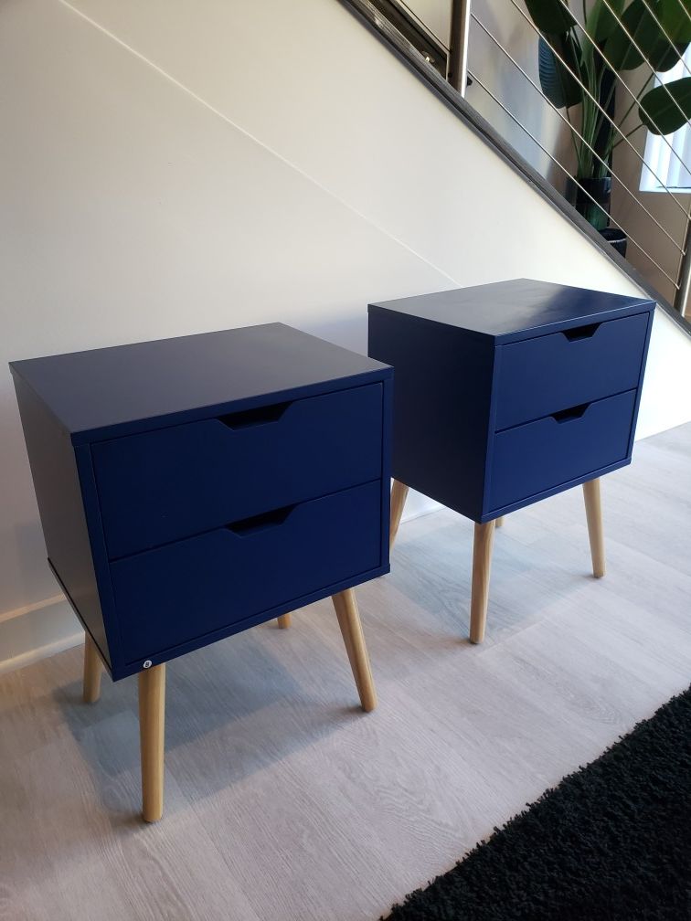 End Tables/ Nightstand with Storage Drawers