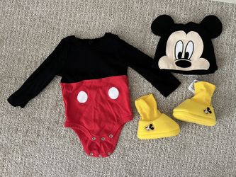 Mickey Mouse Bodysuit Costume For Baby