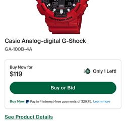 Casio Analog Digital G Shock
