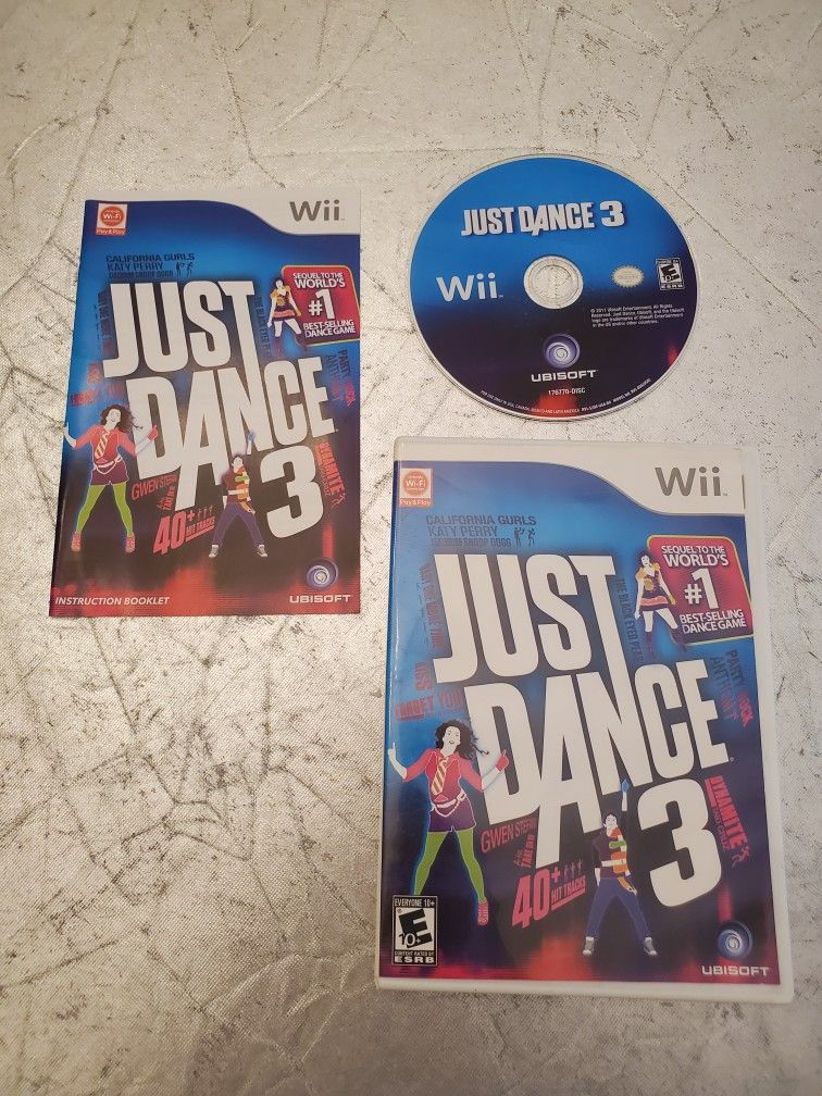 JUST DANCE 3 FOR NINTENDO WII VIDEO GAME SYSTEM 