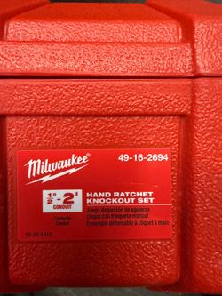 Milwaukee Hand Ratchet Knockout Set 49-16-2694