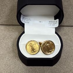 Gold Coin Cufflinks 