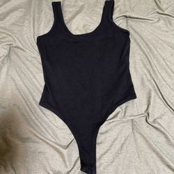 Black One Piece Bodysuit 