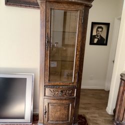 Wooden Curio Cabinet