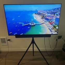 Sony Bravia 55” 4K Smart TV + Soundbar + Tripod Stand — Full Modern Setup