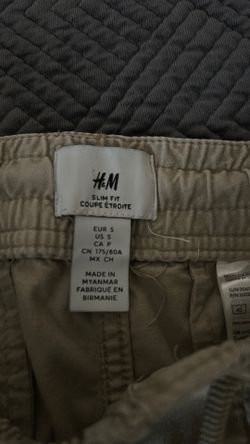 Beige Cargo Joggers