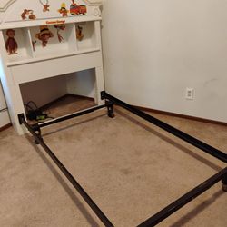 TWIN BED FRAME WITH CURIOUS GEORGE THEMED HEADBOARD