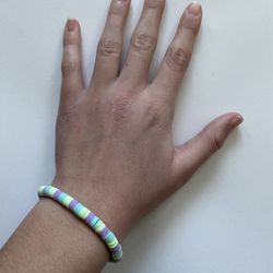 Pastel Clay Bead Bracelet