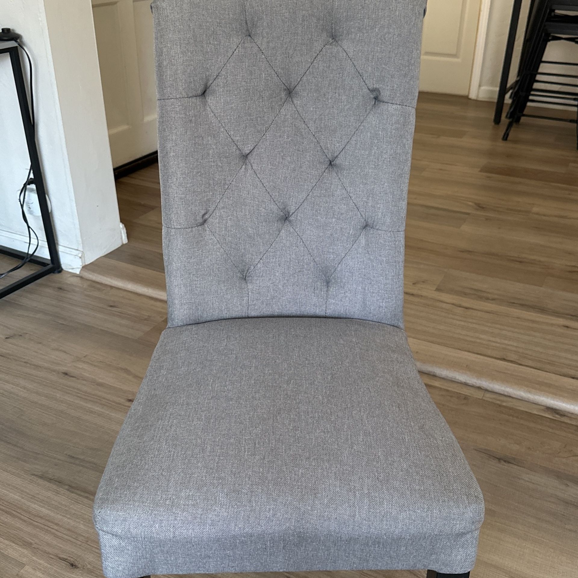 Grey Linen Chair