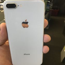 iPhone 8 Plus T-Mobile Sprint Metro 64 gigs Color White Like New 