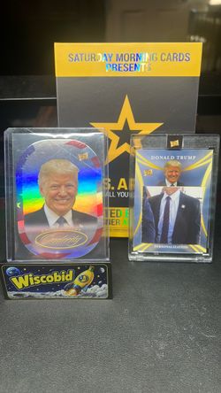 Donald Trump Die cut refractor and pieces of history