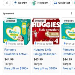 Huggies And Pampers Diapers All Sizes 