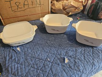 CorningWare Petite Square Casserole dishes
