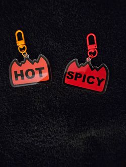Hot and Spicy Sticker Keychains