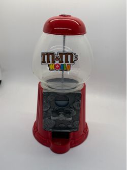 M&M's World Candy Dispenser glass/metal