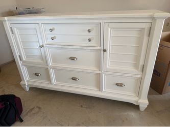 Large, heavy nice white dresser.