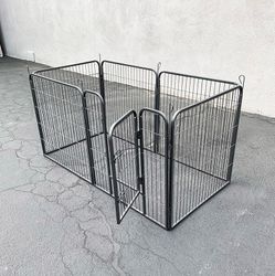 (New in box) $85 Heavy Duty Dog Pet Playpen Fence Gate, 6-Panels X (32” Tall X 32” Wide)