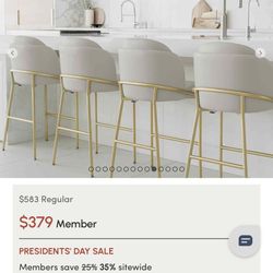 Rove Concepts Angelo Counter Stools – Open Box (New Condition) ✨ 