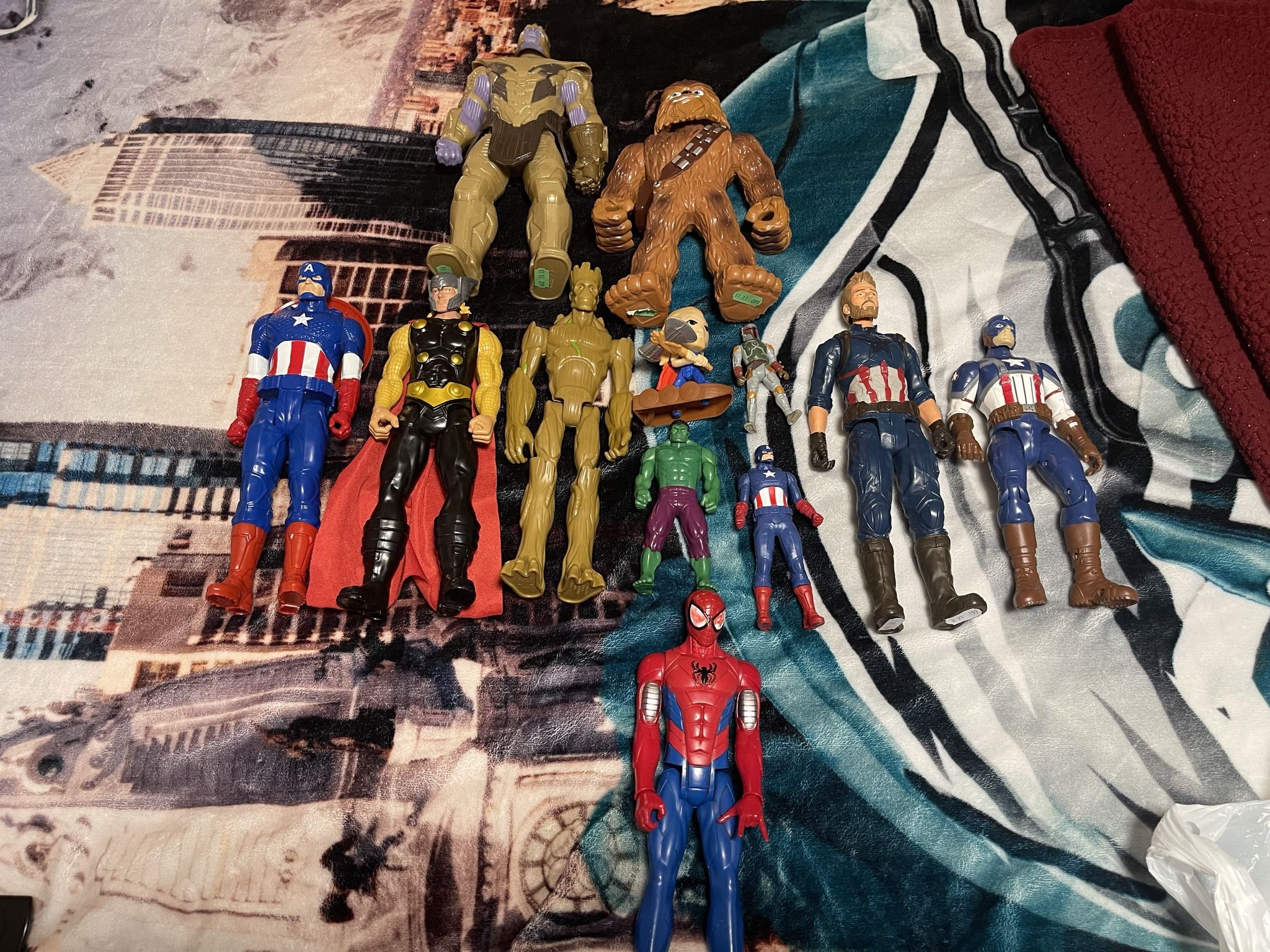 Lot Of Marvel Figures.