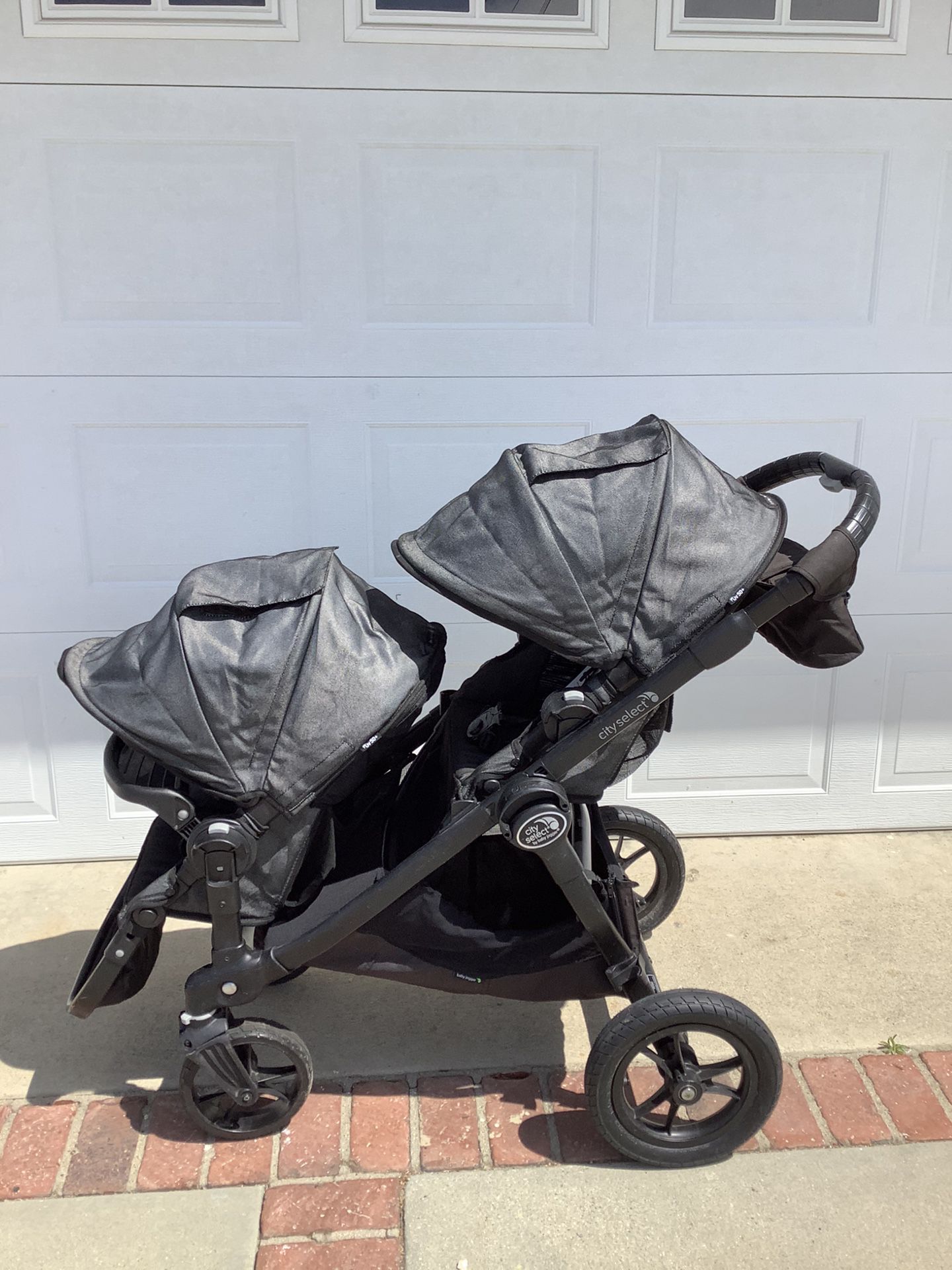 Baby jogger city select double stroller charcoal grey