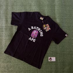 Bape College Tee Purple