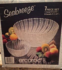 Vintage Arcoroc Complete Service For 8 With 2 Completor Service Bowl And Plate Sets!  41 Piece Set! Sacrifice!