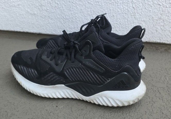 Adidas AlphaBounce Continental Mens 14 Black Athletic Running Shoes