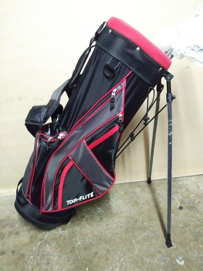 TOP-FLITE Gamer Golf Stand Bag w/golf clubs #5 to #9. *Brand New*