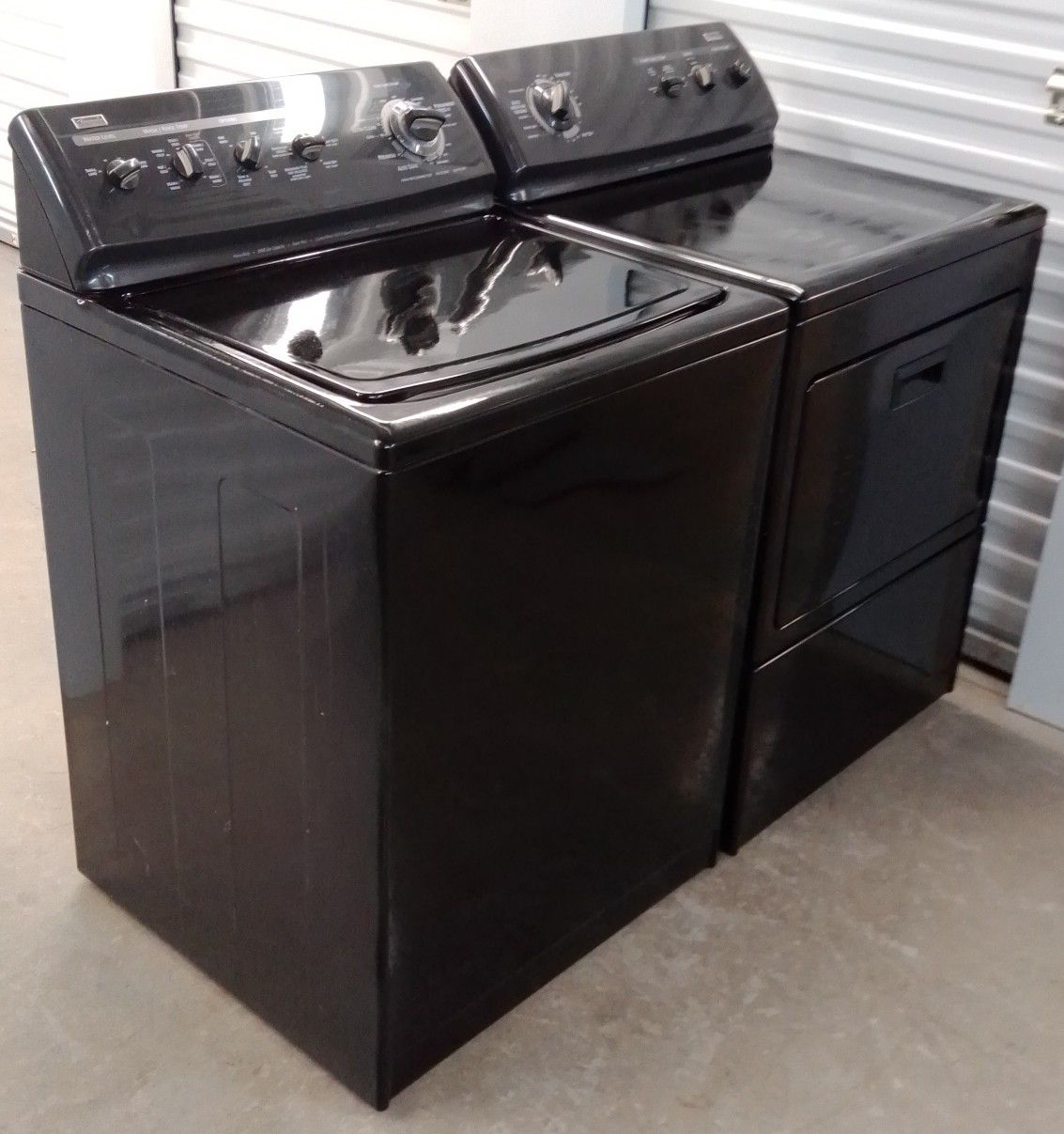 KENMORE ELITE BLACK HEAVY DUTY WASHER AND DRYER ON SALE WITH WARRANTY AND DELIVERY AVAILABLE