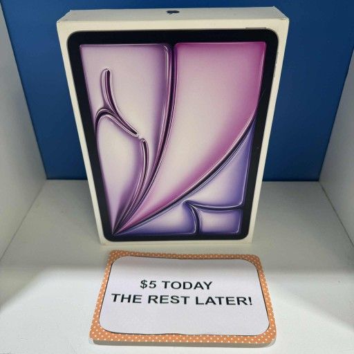 Apple iPad Air 11 inch M3 Chip New Tablet - Pay $5 DOWN AVAILABLE - NO CREDIT NEEDED