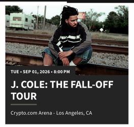 The fall off tour- jcole floor seat