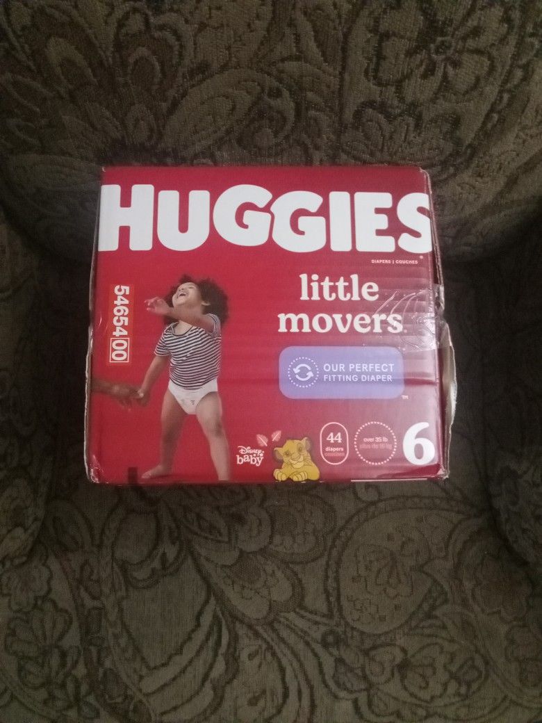 Huggies Little Movers, Size 6, Baby Diapers