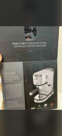 Espressione FLEX 3-IN-1 STAINLESS STEEL ESPRESSO COFFEE MACHINE