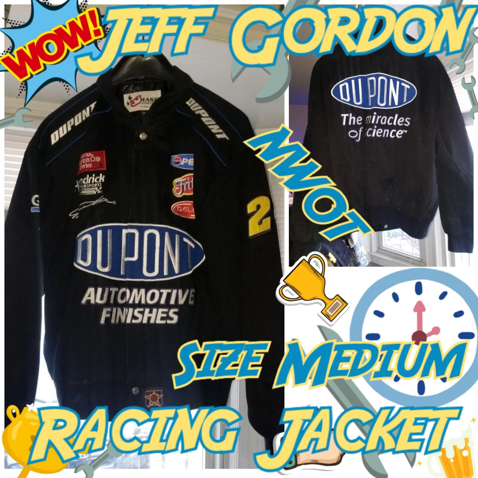 Jeff Gordon Racing Jacket Med. NWOT